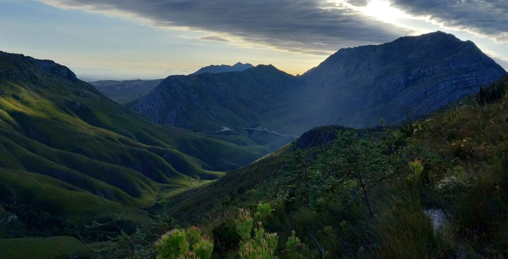 Crystal Valley from Sleeping Beauty Hike just after sunrise